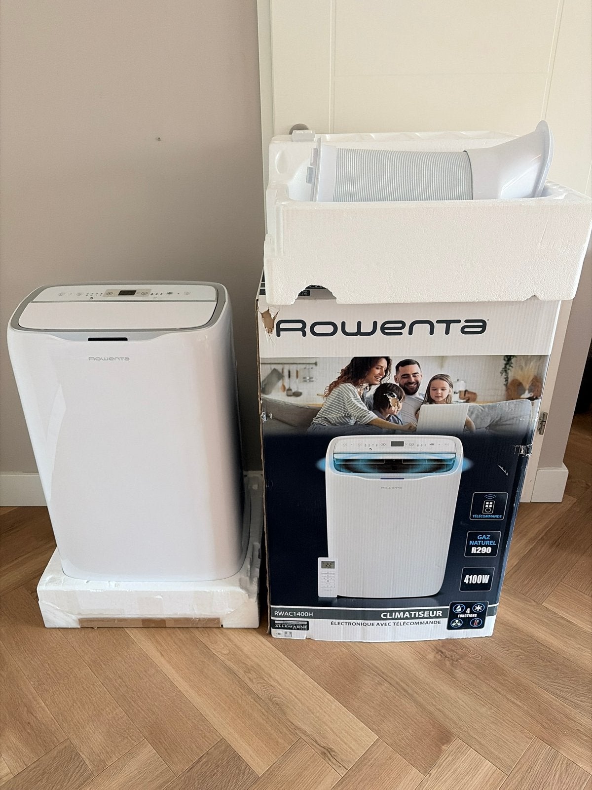 Rowenta RWAC1400H Mobiele Airco - 14000BTU - Nieuw in doos!, Witgoed en Apparatuur, Airco's, Ophalen, Koelen en Ontvochtigen, Timer