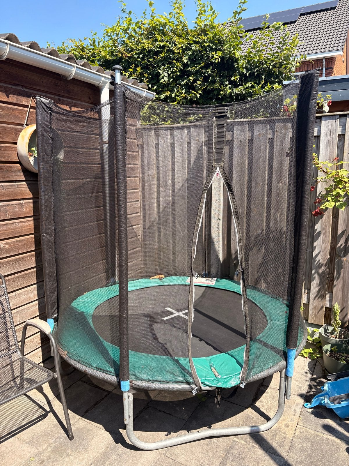 Trampoline met veiligheidsnet, Kinderen en Baby's, Speelgoed | Buiten | Trampolines, Ophalen, Gebruikt