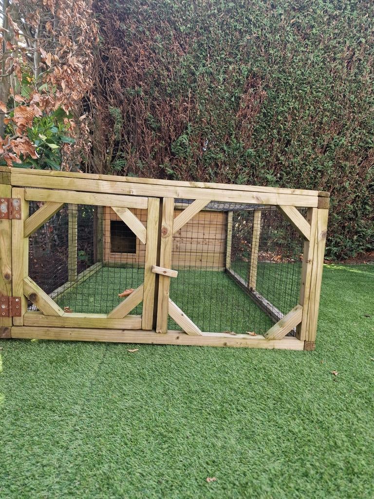 Konijnenhok buiten (cavia, konijn, kip), Ophalen, 110 cm of meer, 60 tot 90 cm, Hok