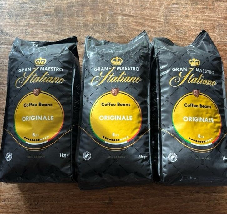 Gran Maestro Italiano Originale Koffiebonen 3 x 1 kg, Ophalen of Verzenden