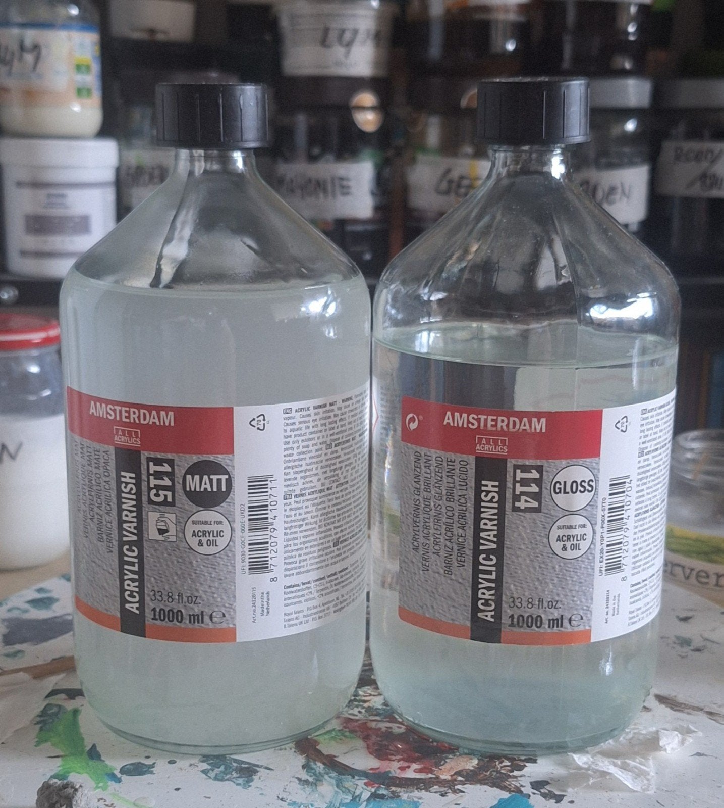 amsterdam Vernis acryl. ook voor oil, Ophalen, Zo goed als nieuw