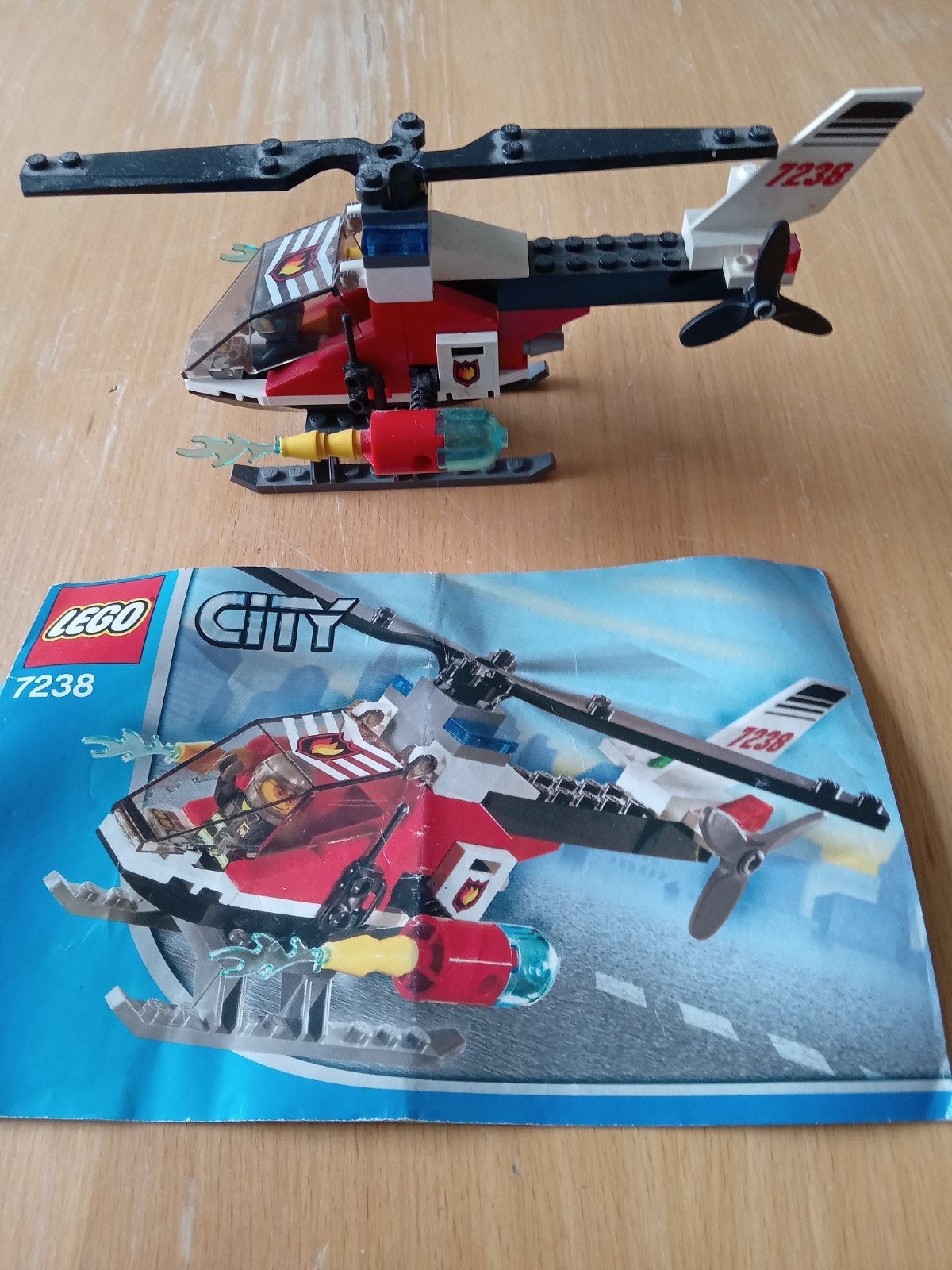 LEGO City 7238 brandweer blushelikopter, Compleet, Lego, Ophalen of Verzenden, Complete set