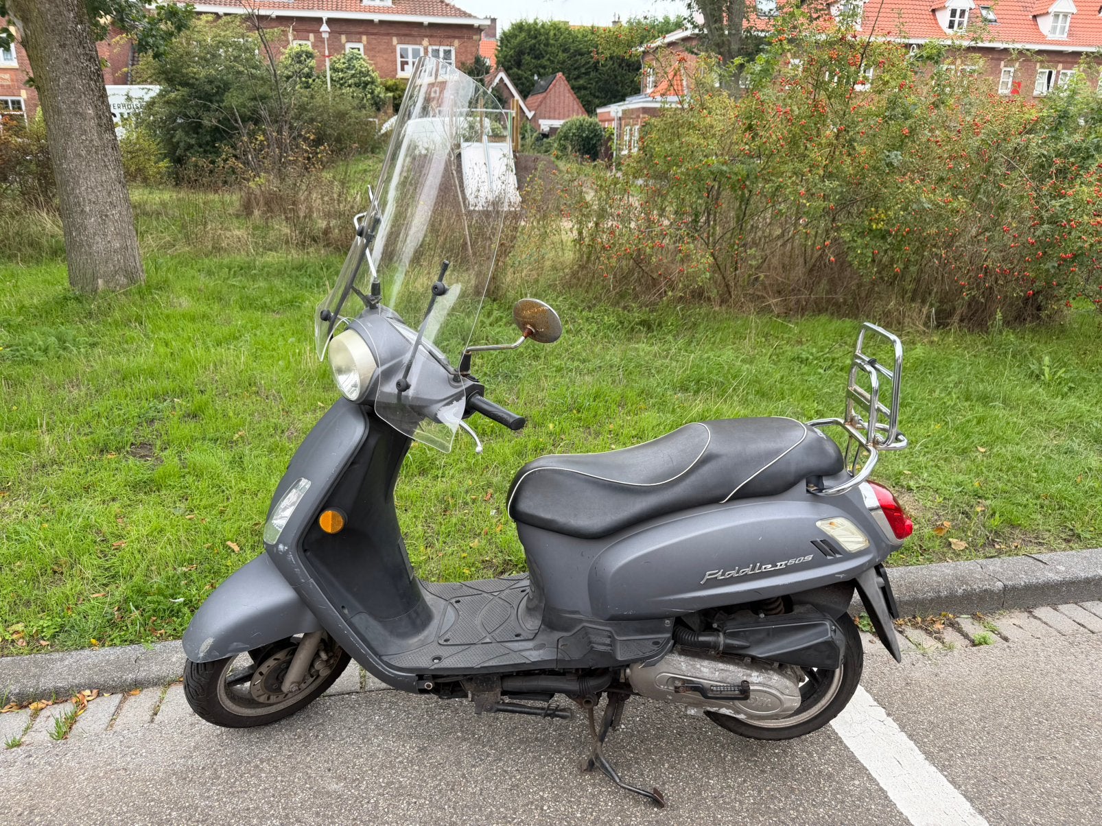 SYM Fiddle 2 50S - 2017 - 15.000km - mat antraciet - scooter, Ophalen, Gebruikt, Benzine, 50 cc