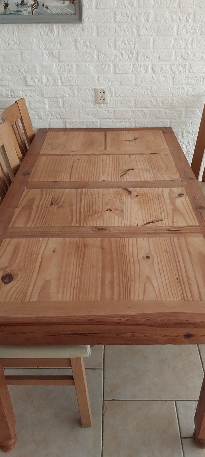 Mexicaanse grenen eettafel, Huis en Inrichting, Ophalen, Mexicaans, Gebruikt, 50 tot 100 cm