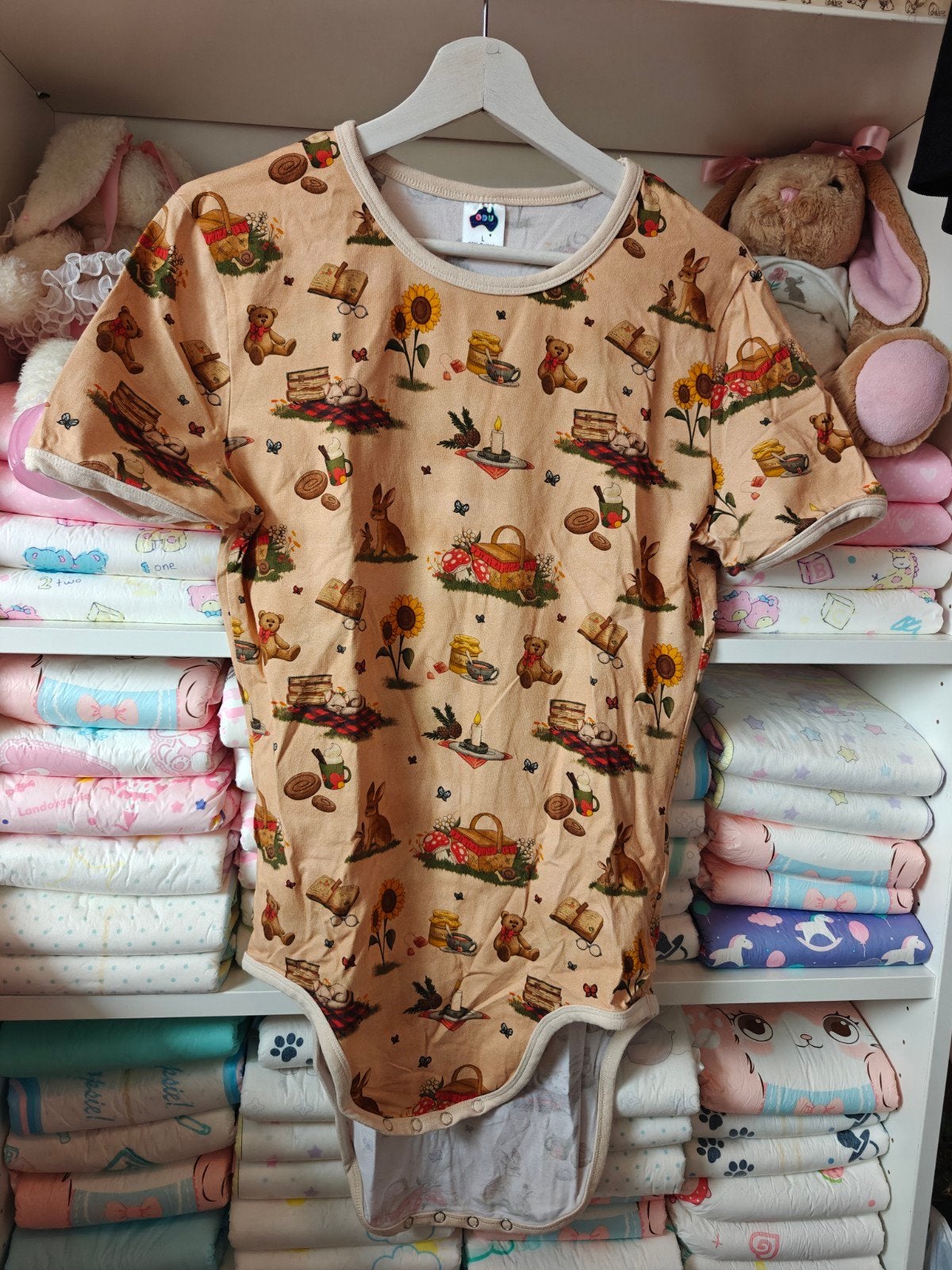 ABDL DDLG Sissy Romper Onesies Down Under Maat L, Diversen, Verpleegmiddelen, Verzenden, Nieuw