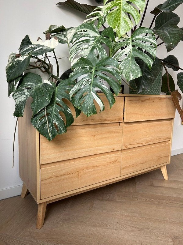 Kava Home ladekast naturel eiken Scandinavisch design, Huis en Inrichting, Kasten | Ladekasten, Ophalen, Gebruikt, 50 tot 100 cm