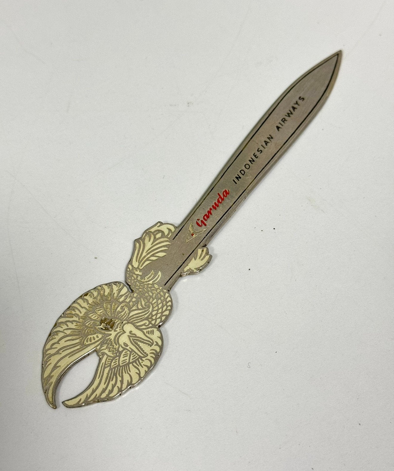 Zeldzame briefopener Garuda INDONESIAN AIRWAYS brief-opener, Ophalen of Verzenden