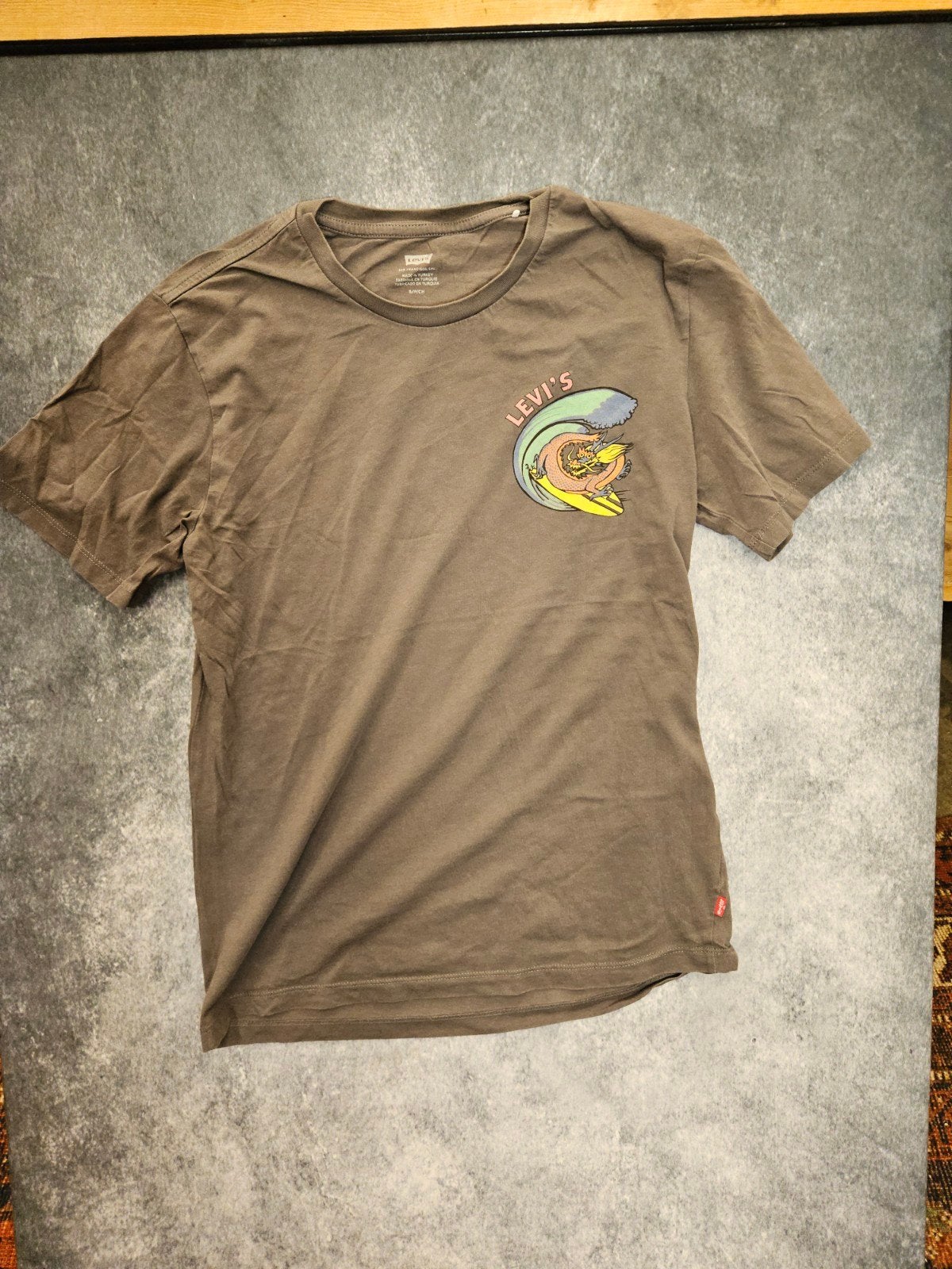 Zwart vintage Levi's T-shirt maat S, Levi's, Zwart, Ophalen of Verzenden, Gedragen