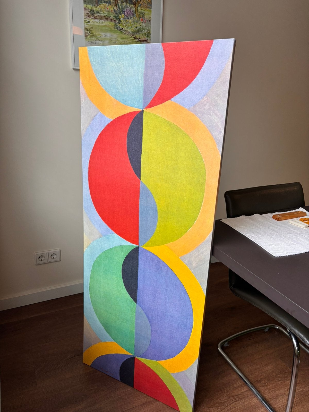 Abstracte kunst Ikea, Ophalen
