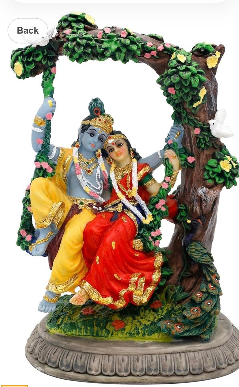 Mooie Radha Krishna beeld op een schommel helemaal nieuw!, Ophalen, Nieuw