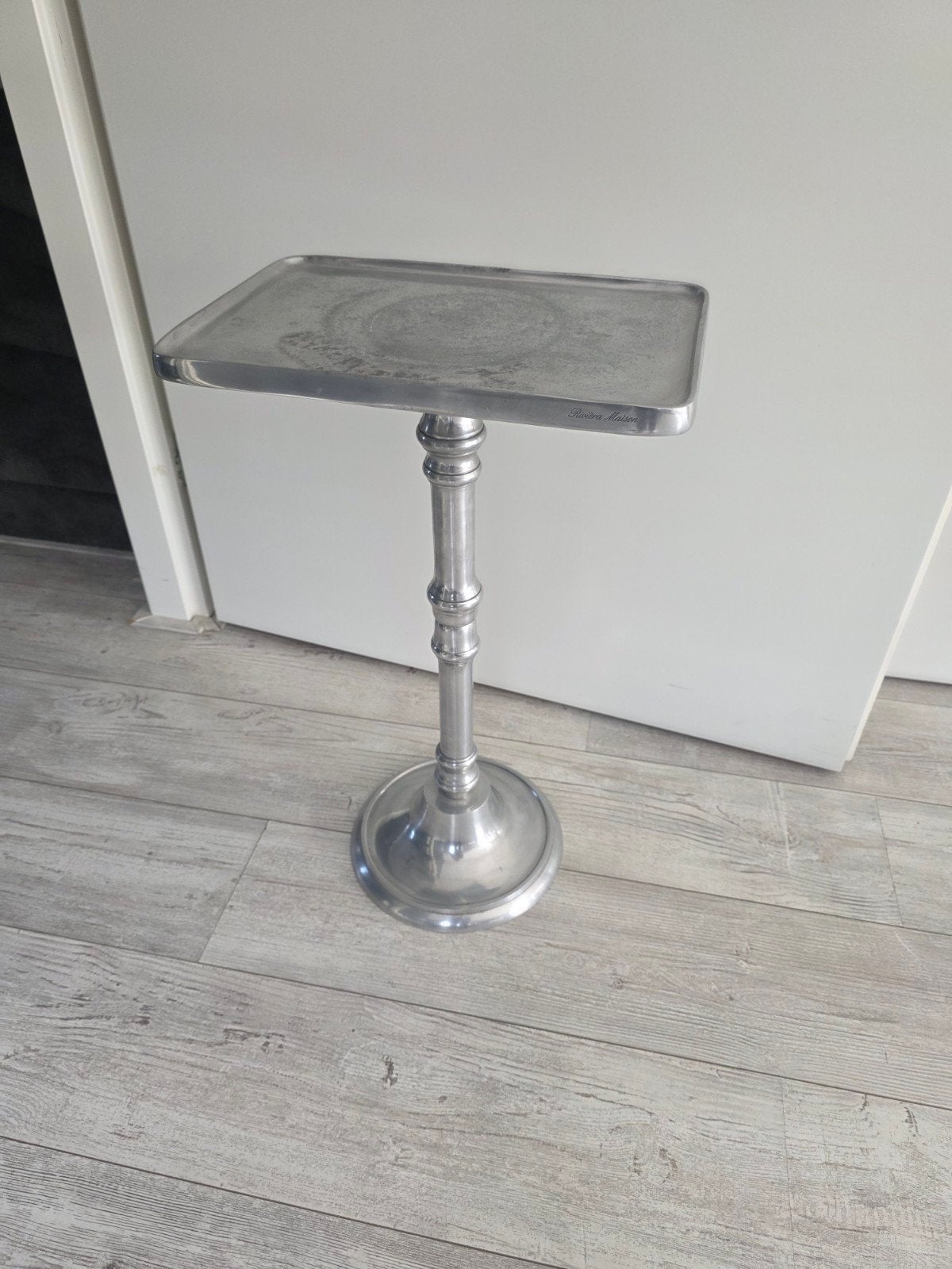 bijzet tafel Rivera  maison, 2 krukken, Ophalen of Verzenden, Zo goed als nieuw, 60 tot 90 cm