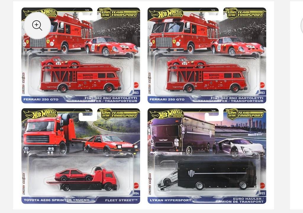 Hot Wheels Car Culture Team Transport Set (4 stuks), Ophalen of Verzenden, Nieuw