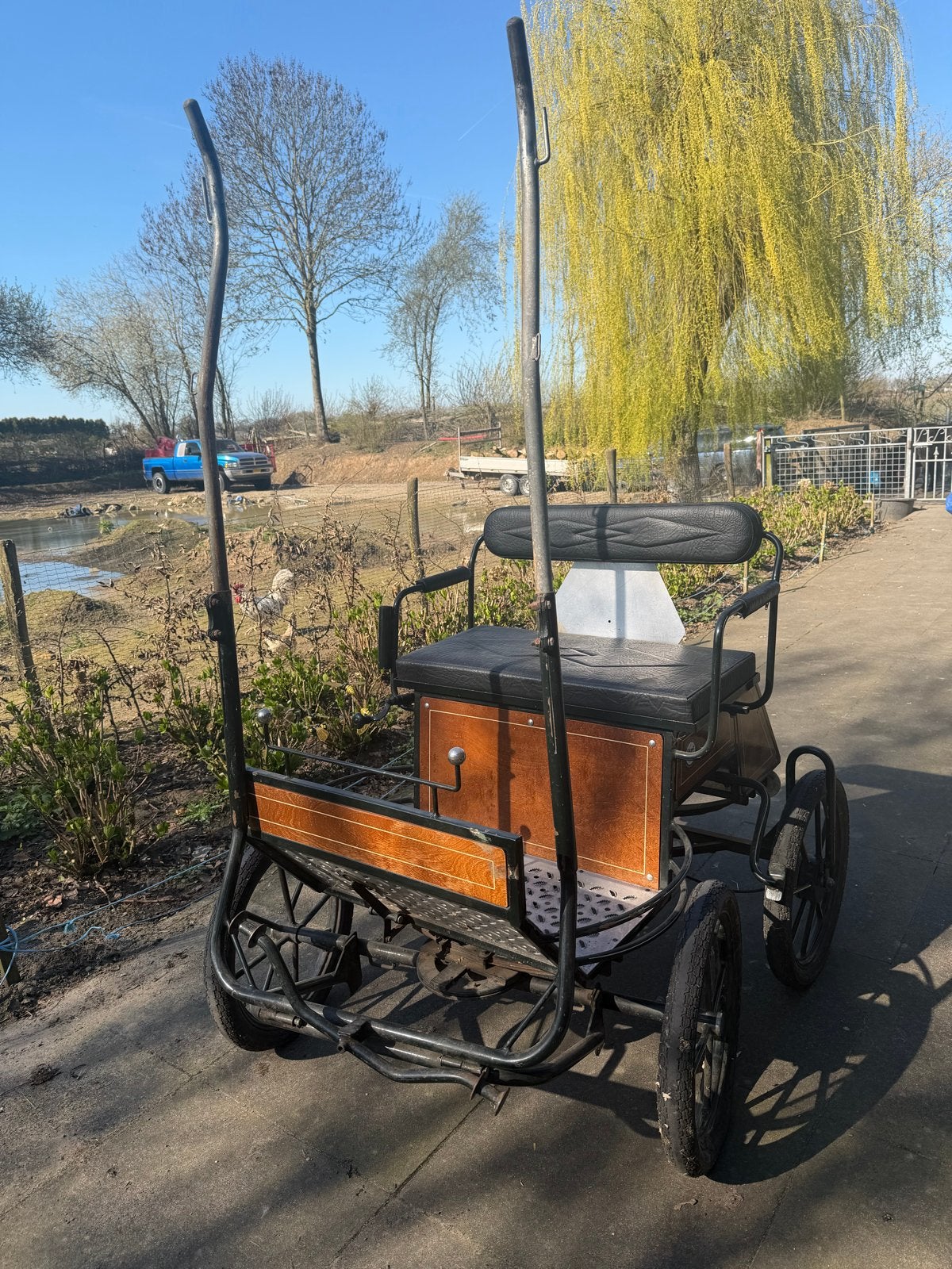 Menwagen mini shetlander, Gebruikt, Pony