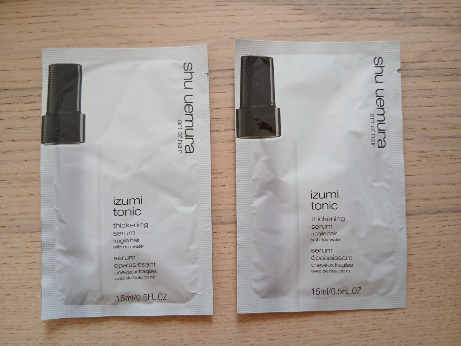2 x 15 ML Shu Uemura Izumi Tonic thickening serum nu €5,99, Ophalen of Verzenden, Nieuw, Haarverzorger of -hersteller