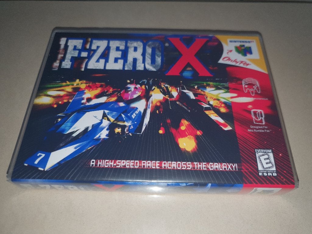 F-Zero X N64 Game Case (2), Spelcomputers en Games, Games | Nintendo 64, Verzenden, 1 speler, Racen en Vliegen, Zo goed als nieuw