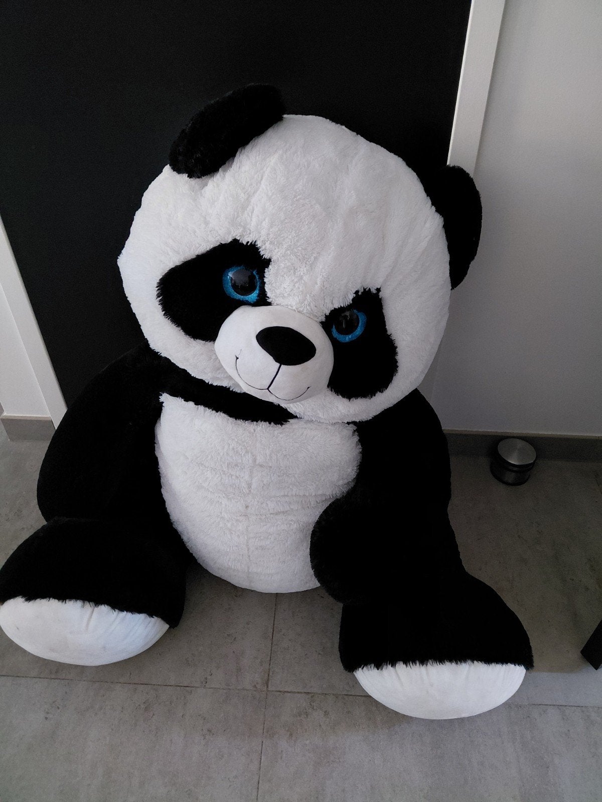 Grote Zwarte en Witte Panda Knuffel - Zo Goed als Nieuw, Kinderen en Baby's, Speelgoed | Knuffels en Pluche, Ophalen, Overige merken