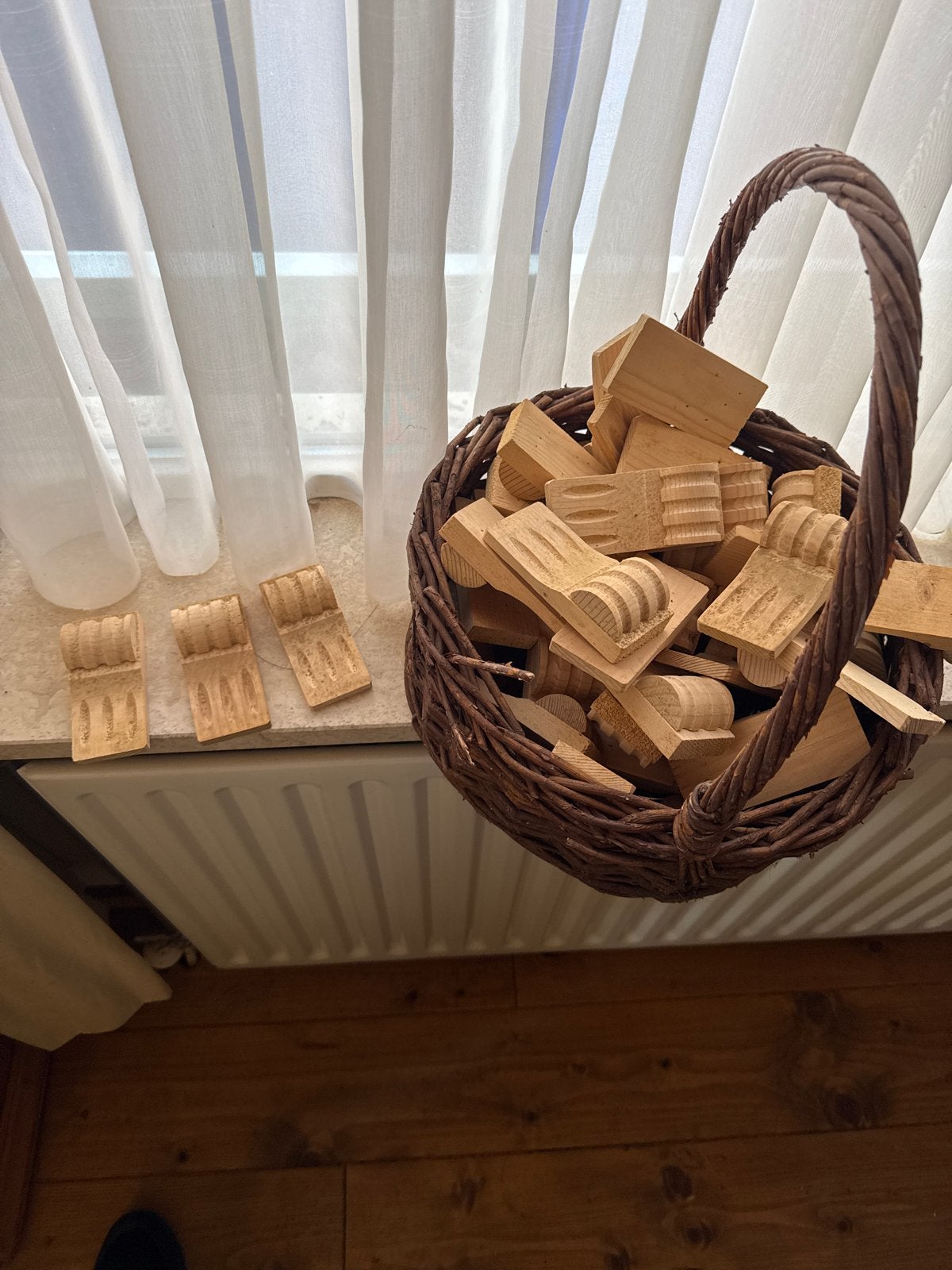 Houten ornamenten voor lambrisering met houtsnijwerk, Ophalen, Gebruikt, Minder dan 25 mm, Overige typen