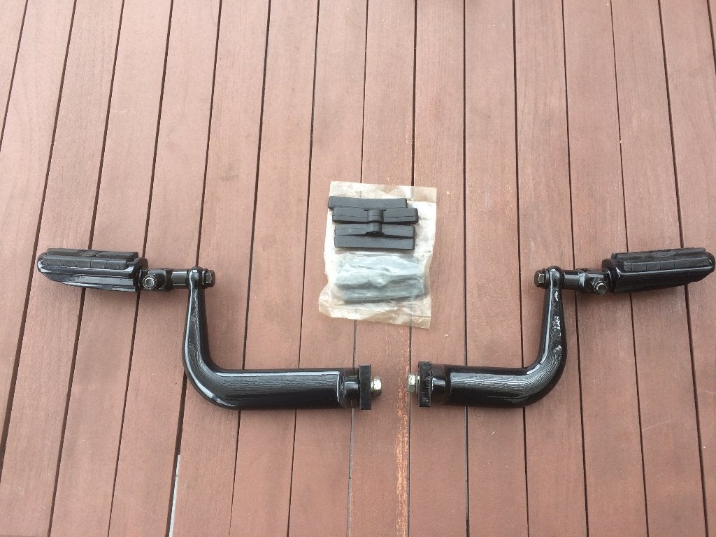Harley XL sportster 84 - 03, adjustable highway pegs, zwart, Motoren, Ophalen