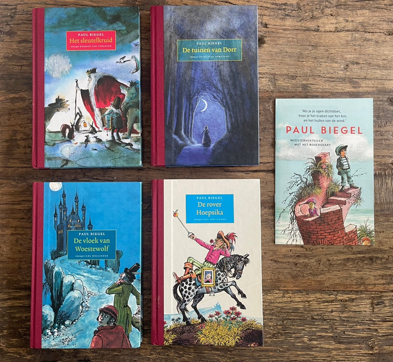 Vier boeken uit de Biegel Bibliotheek - Paul Biegel, Ophalen of Verzenden, Gelezen, Fictie algemeen