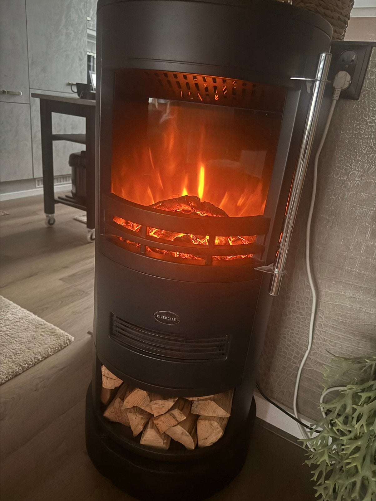 Sfeerhaard met warmte, Huis en Inrichting, Kachels, Ophalen, Zo goed als nieuw, Elektrisch, Overige soorten