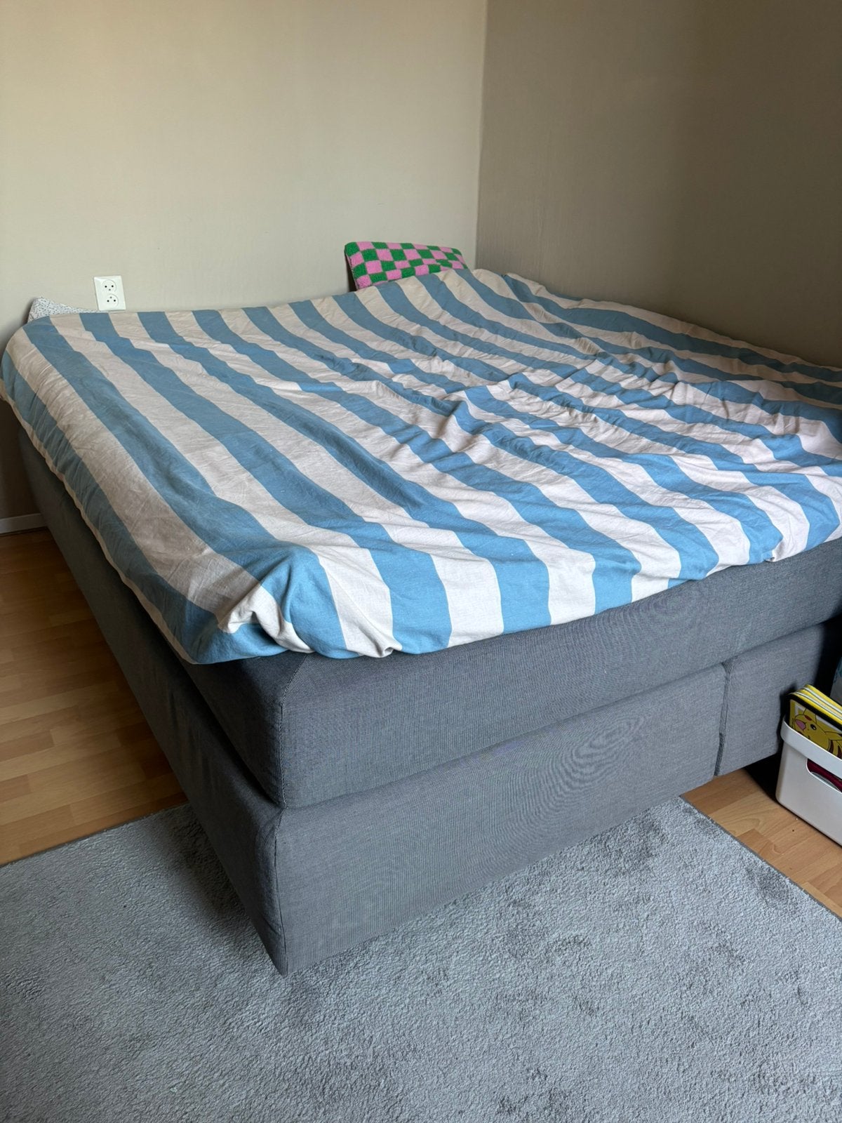 Boxspring 200x160 cm, Ophalen, Zo goed als nieuw, Tweepersoons, 180 cm