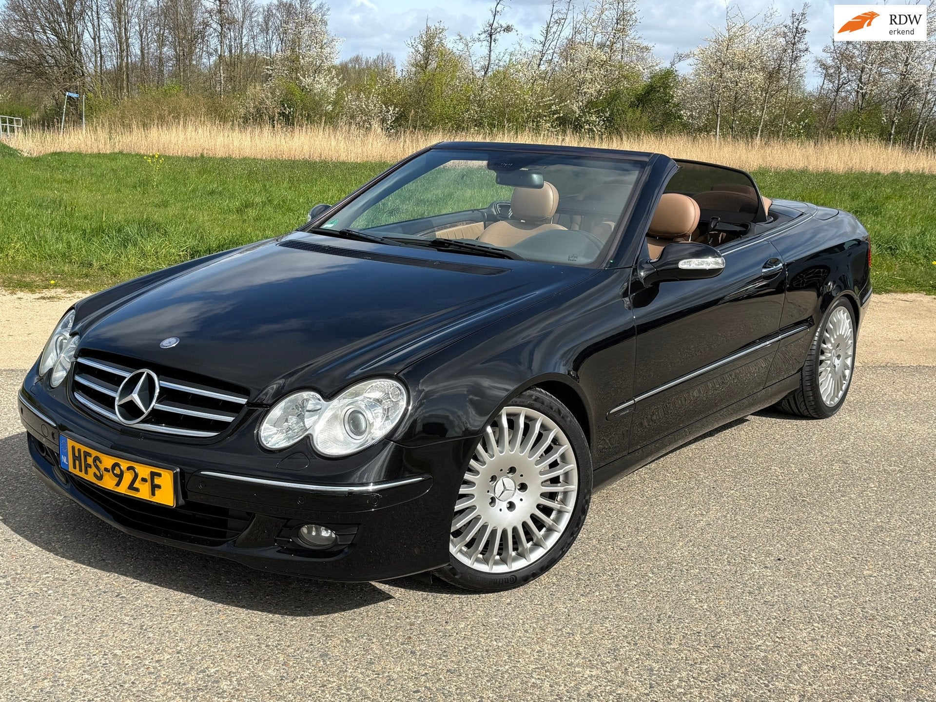 Mercedes-Benz CLK-klasse Cabrio 350 Avantgarde Aut/Navi/Lede, Auto's, Automaat, Achterwielaandrijving, Gebruikt, Cabriolet