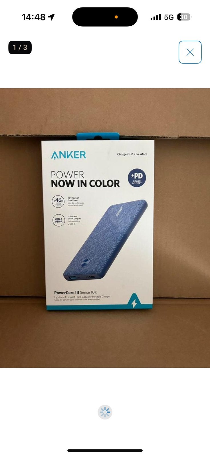 Powerbank anker nieuw in doos, Ophalen of Verzenden, Zo goed als nieuw