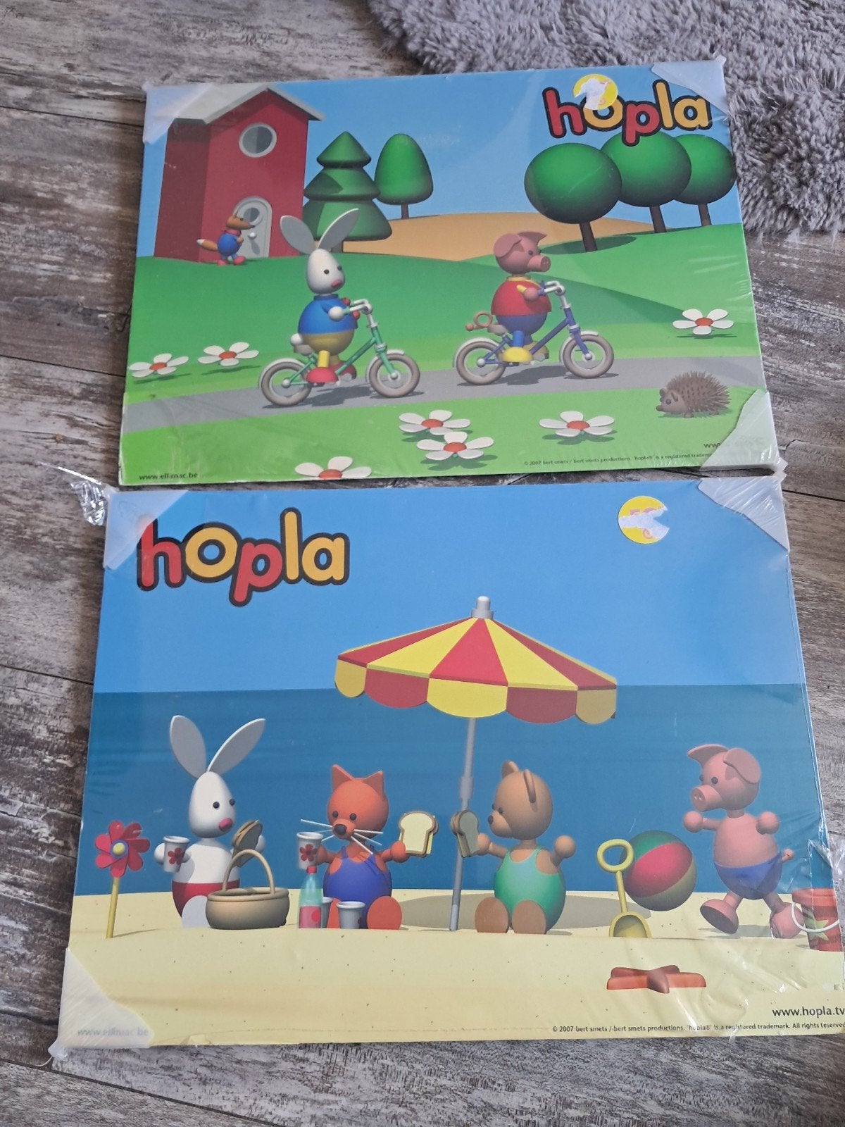 2 Houten schilderijen Huis en Strand Thema, Ophalen of Verzenden, Nieuw