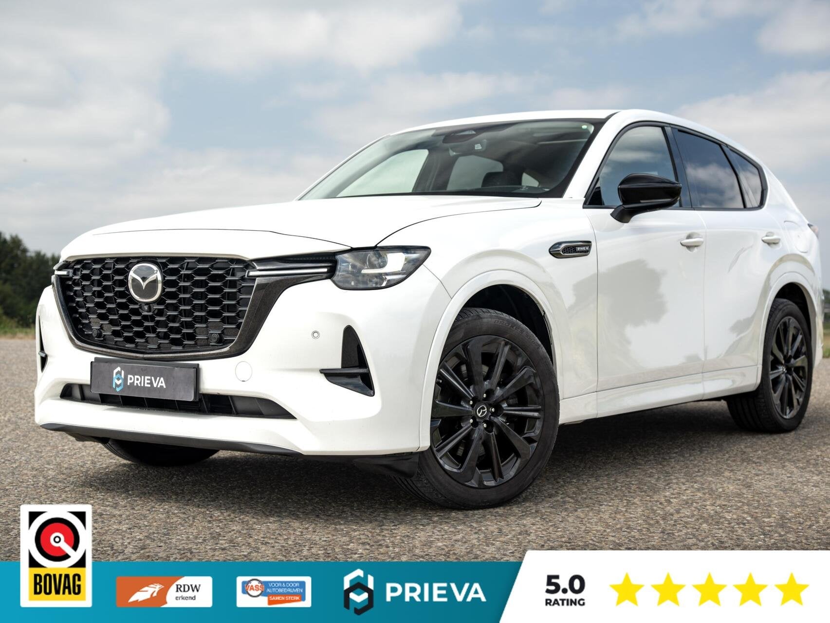 Mazda CX-60 2.5 e-SkyActiv PHEV Homura AWD | Comfort Pack |, Automaat, Gebruikt, Zwart, 4 cilinders