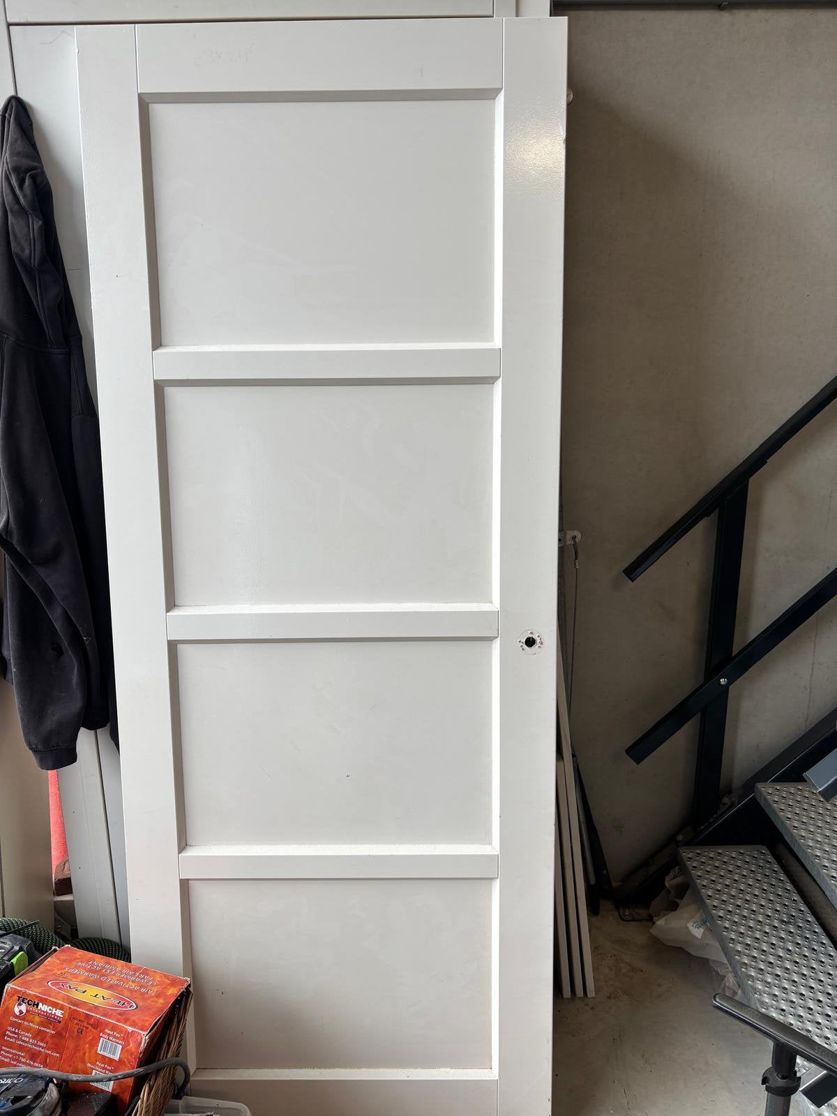 Massief houten paneeldeur, Ophalen, 80 tot 100 cm, Binnendeur, Zo goed als nieuw