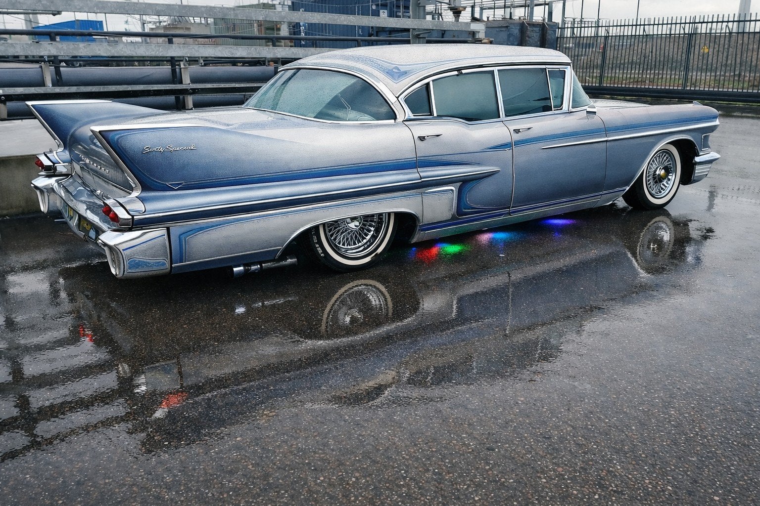 Cadillac 1957 58 uitlaat dubbel   4 poten en klemen pijp usa, Ophalen of Verzenden, Cadillac