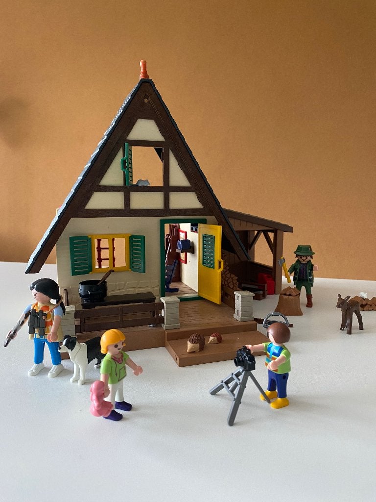 Playmobil boswachter huis, Ophalen of Verzenden, Zo goed als nieuw, Complete set, Gebouw