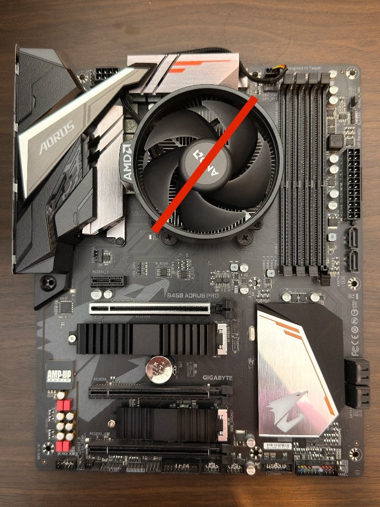 GIGABYTE B450 AORUS PRO - Excl. koeler / cpu, Computers en Software, Moederborden, Gebruikt, AMD, DDR4, Ophalen