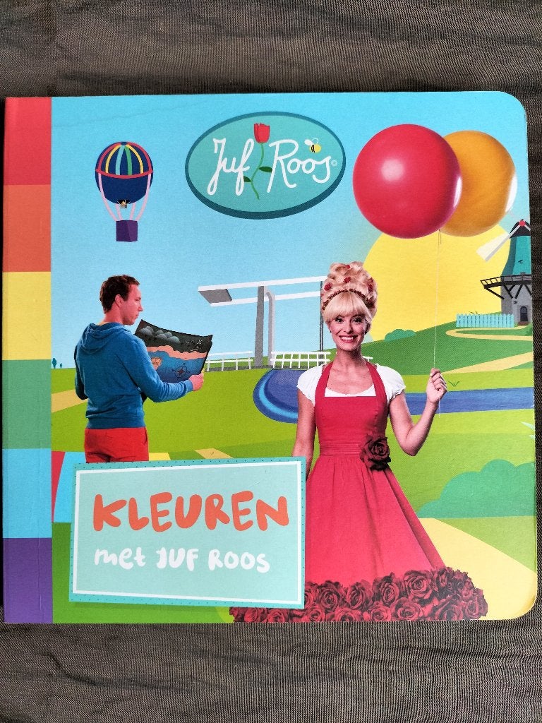 Juf Roos - Kleuren met Juf Roos, Ophalen of Verzenden, Zo goed als nieuw, 3 tot 4 jaar