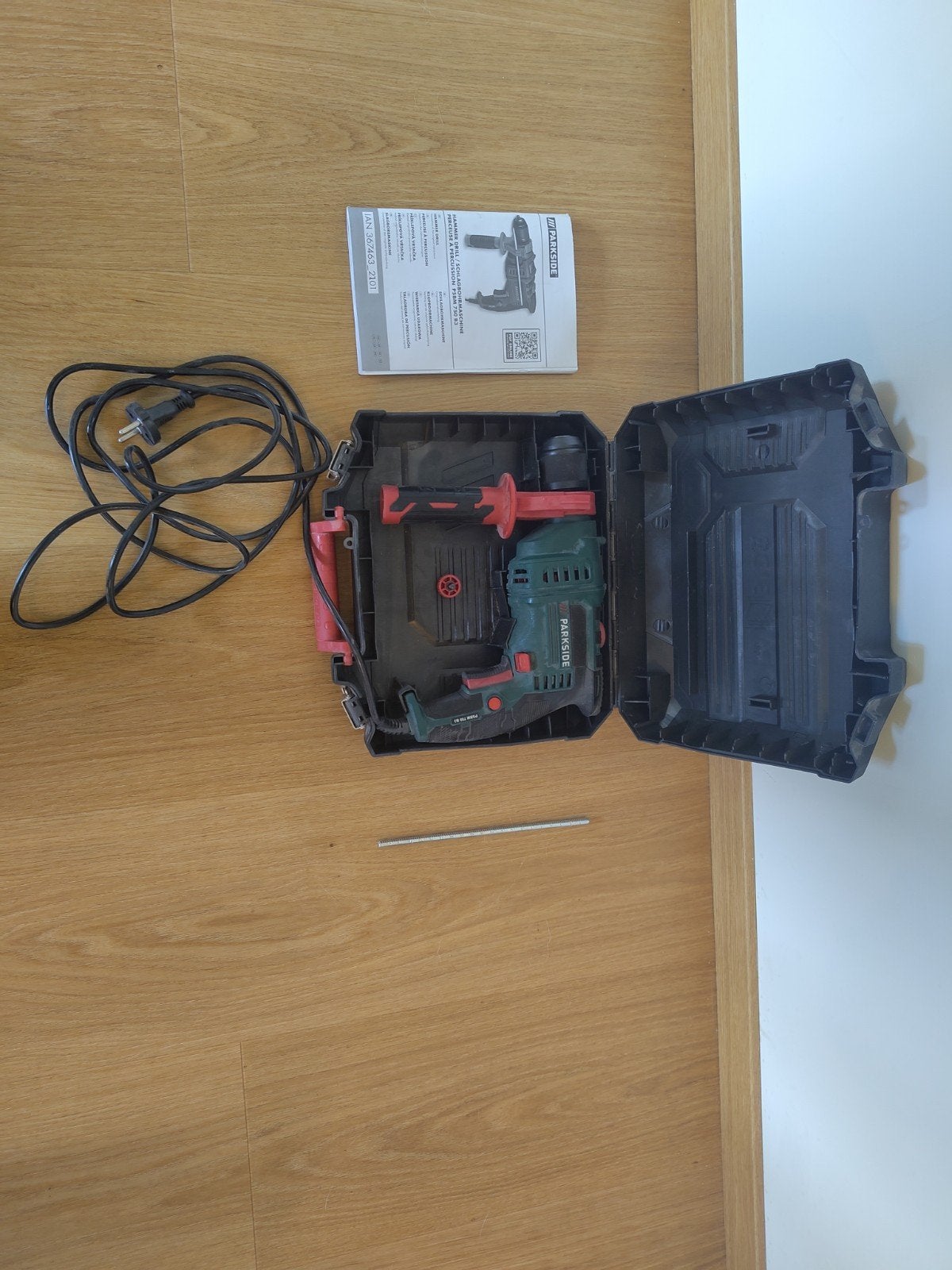 Parkside Klopboormachine PSBM 750 B3 met Koffer, 600 watt of meer, Boor- en/of Breekhamer, Ophalen of Verzenden, Zo goed als nieuw