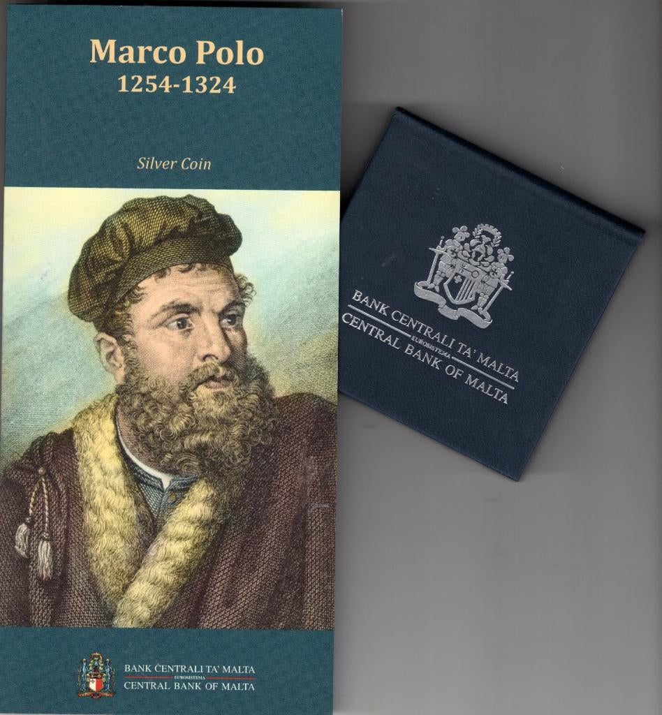 10 Euro Malta 2024 - Marco Polo - PROOF - Zilver, Postzegels en Munten, Munten | Europa | Euromunten, Verzenden, Zilver, Malta