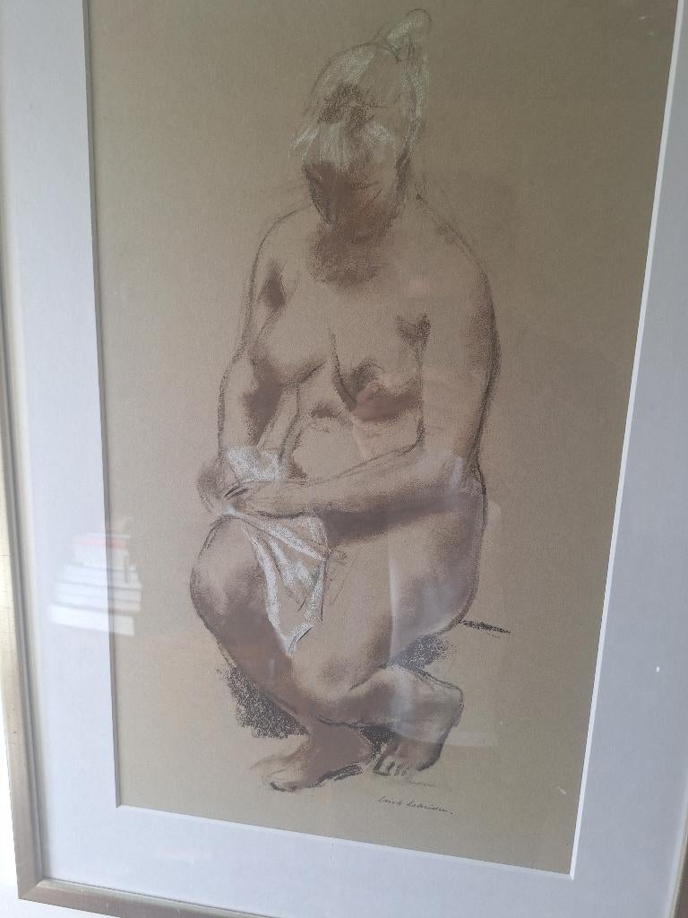 Sierk Schröder (1903-2002) - zittend naakt, Ophalen