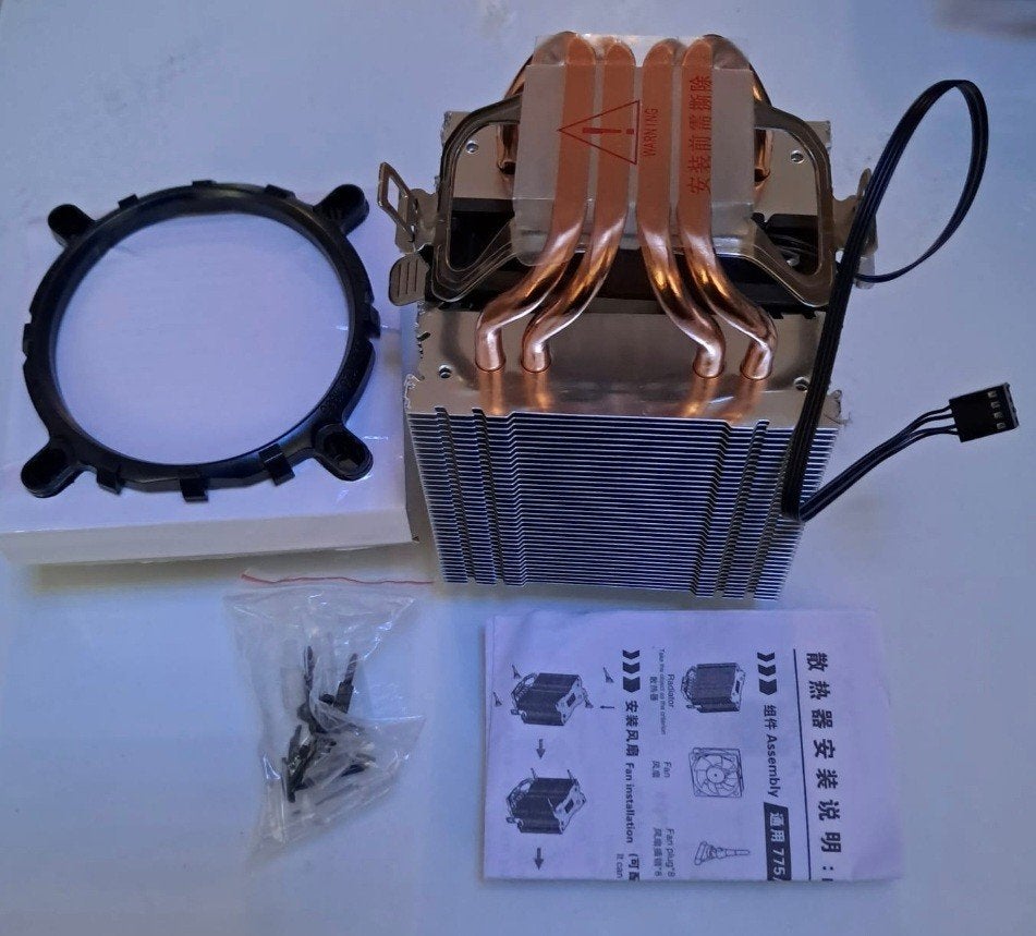 CPU Koeler/Processor Koeler met Koperen Heatpipes Universeel, Ophalen of Verzenden, Nieuw, Luchtkoeling