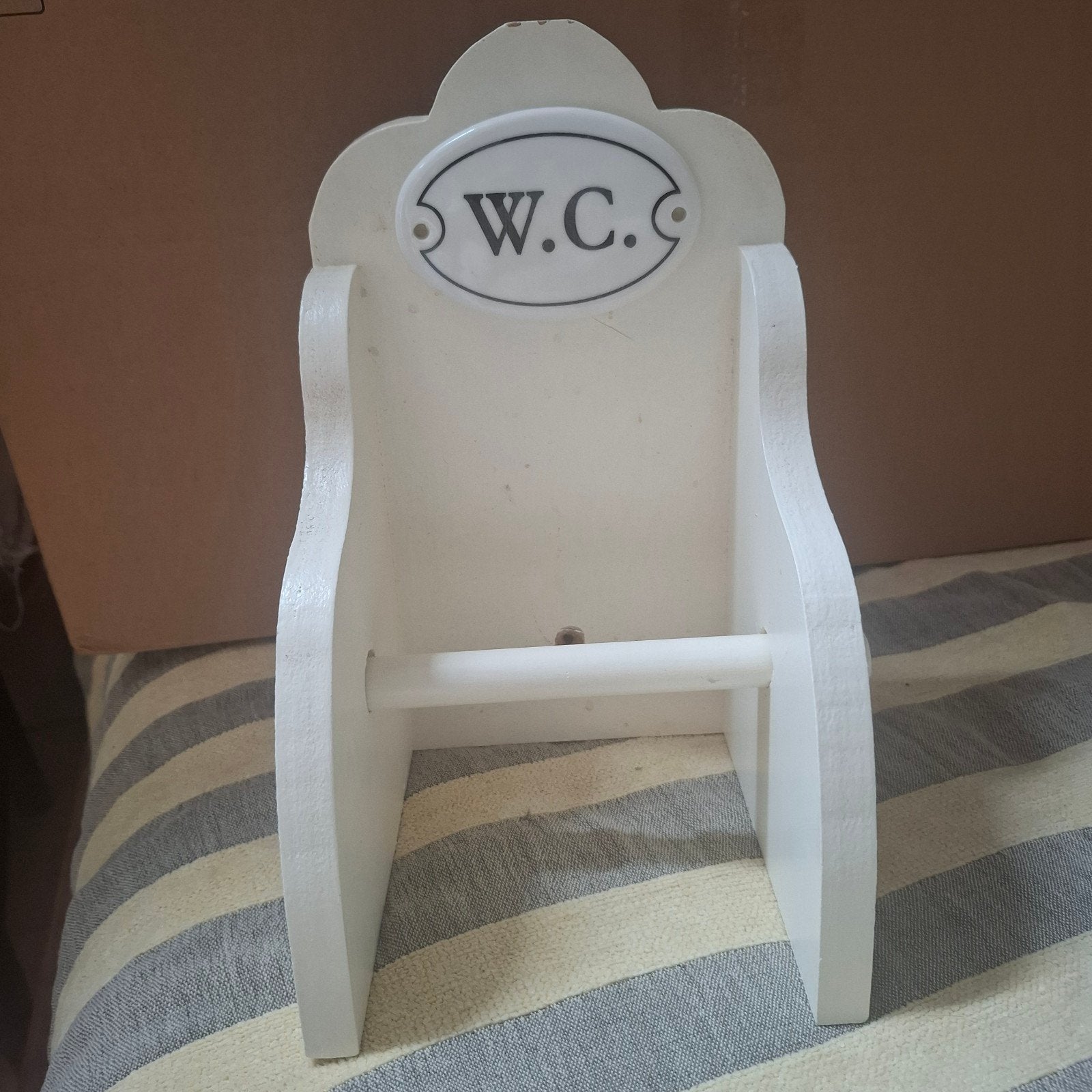 Wc rolhouder,, Ophalen of Verzenden, Gebruikt, Wit, Overige typen