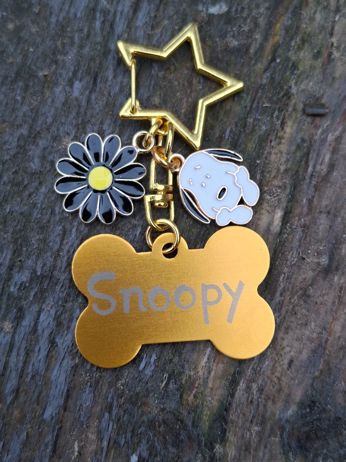 Sleutelhanger Snoopy met bloem, Verzamelen, Ophalen of Verzenden, Nieuw, Knuffel of Figuurtje