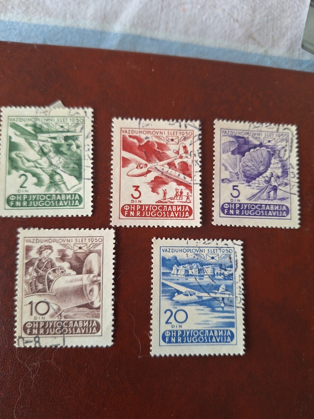 Joegoslavië: mi. 611/15. Luchtpost week Ruma., Verzenden, Joegoslavië, Gestempeld