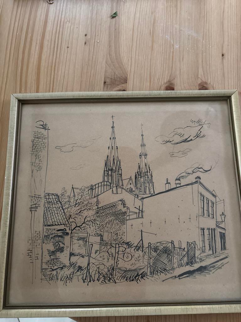 Drukwerk van Charles Eyck, gesigneerd, Ophalen of Verzenden