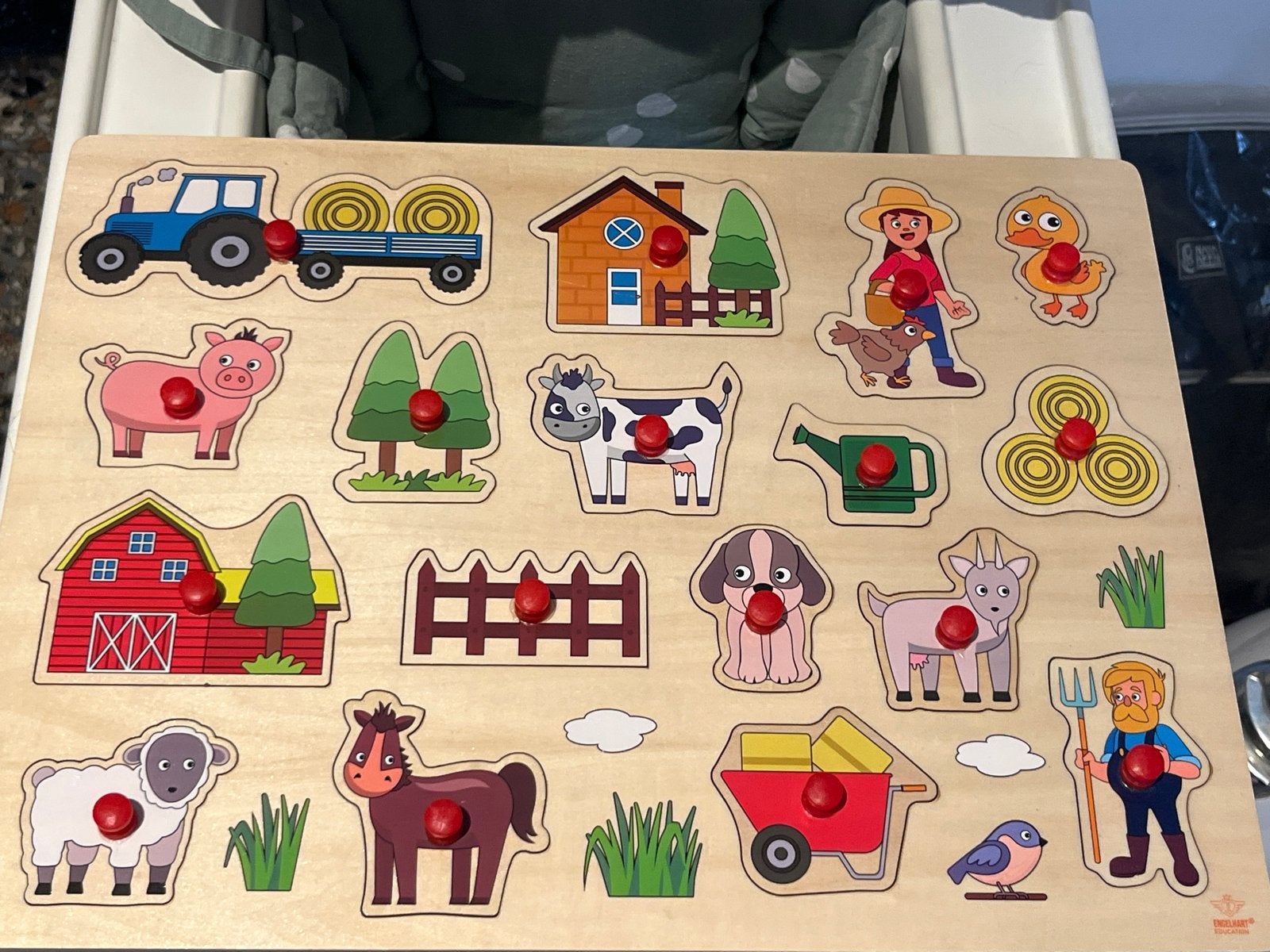 Houten boerderij en circus puzzels (prijs per stuk), Ophalen, Zo goed als nieuw, Overige typen