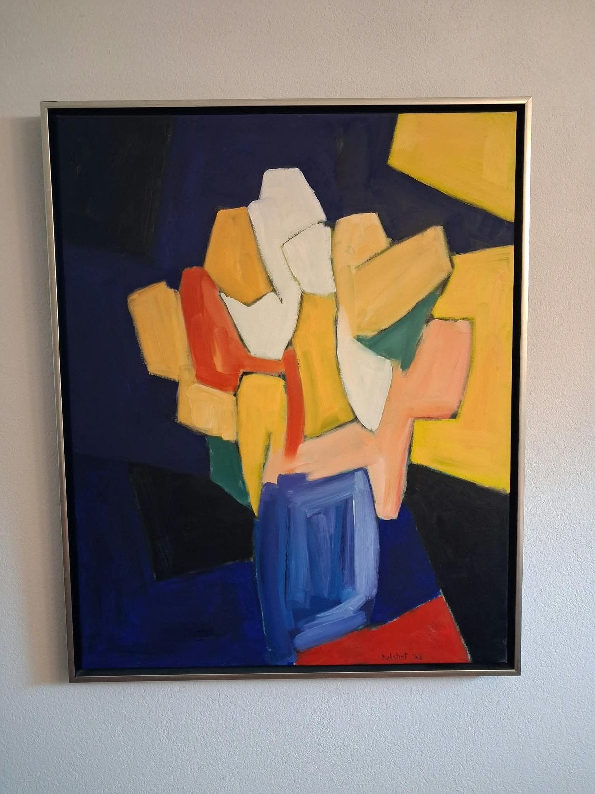 Vaas met bloemen, Ophalen