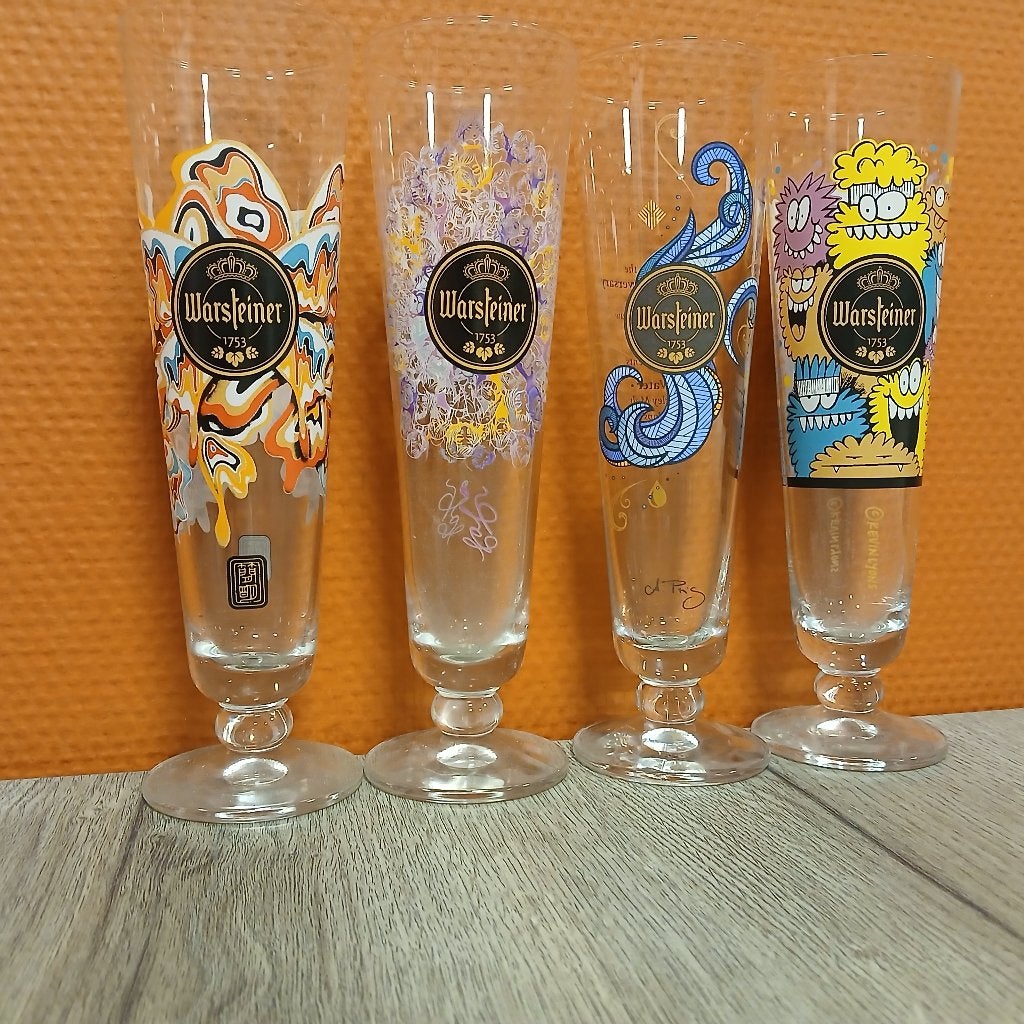 Warsteiner Art Collection Bierglazen, Ophalen of Verzenden, Zo goed als nieuw, Bierglas