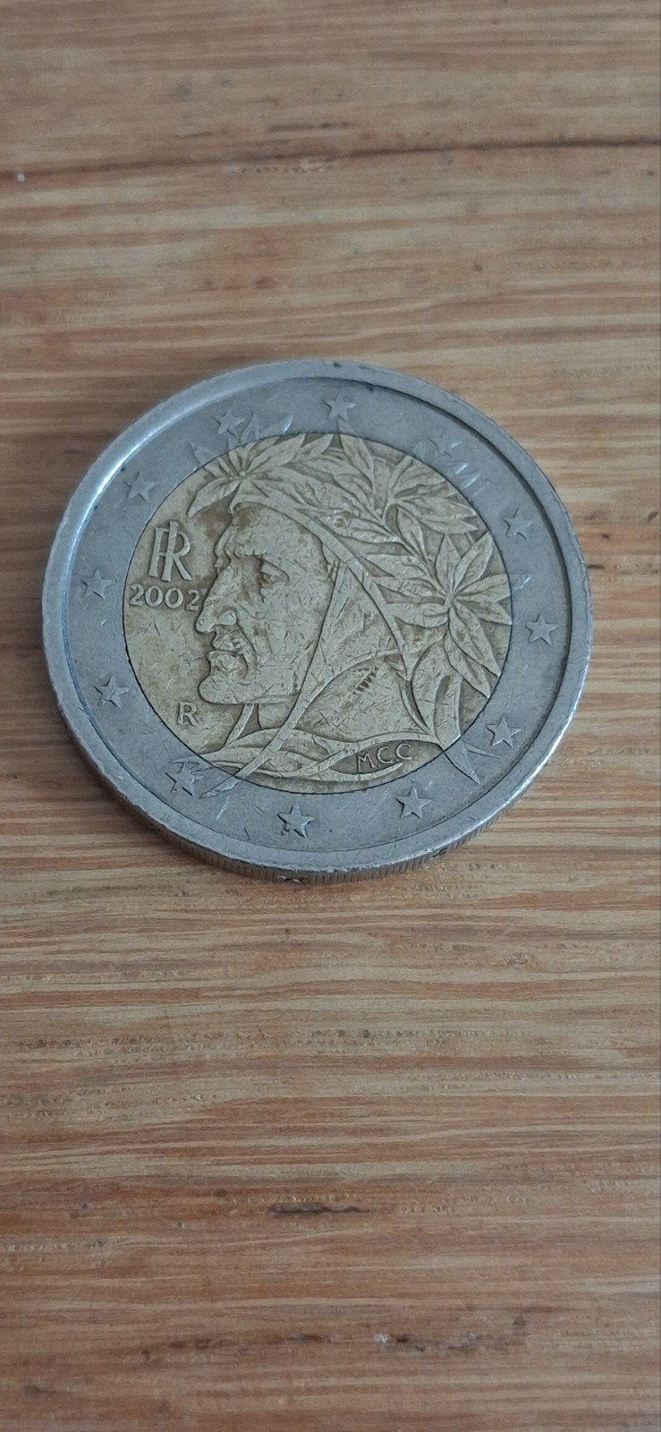 Zeldzame 2 Euro Munt Italië 2002 - Dante Alighieri, Ophalen of Verzenden, Italië, 2 euro