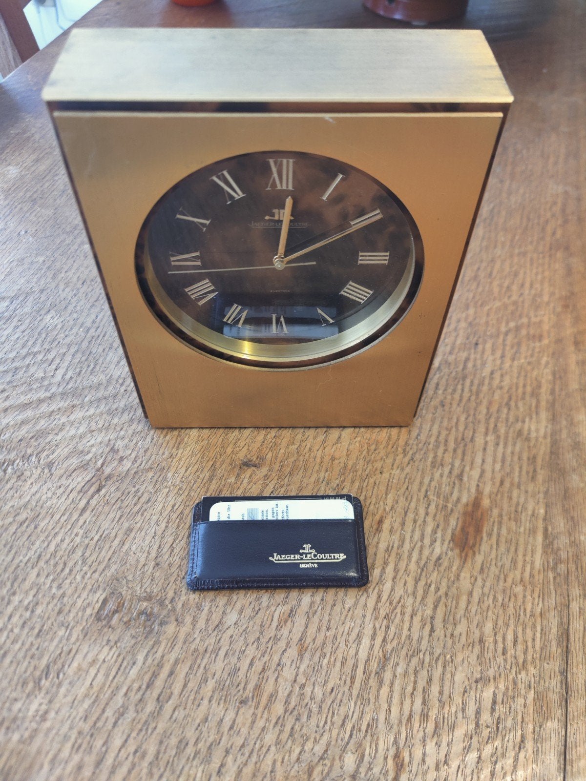 Jaeger LeCoultre elektrische design tafelklok –, Gebruikt, Analoog, Ophalen of Verzenden, Tafelklok