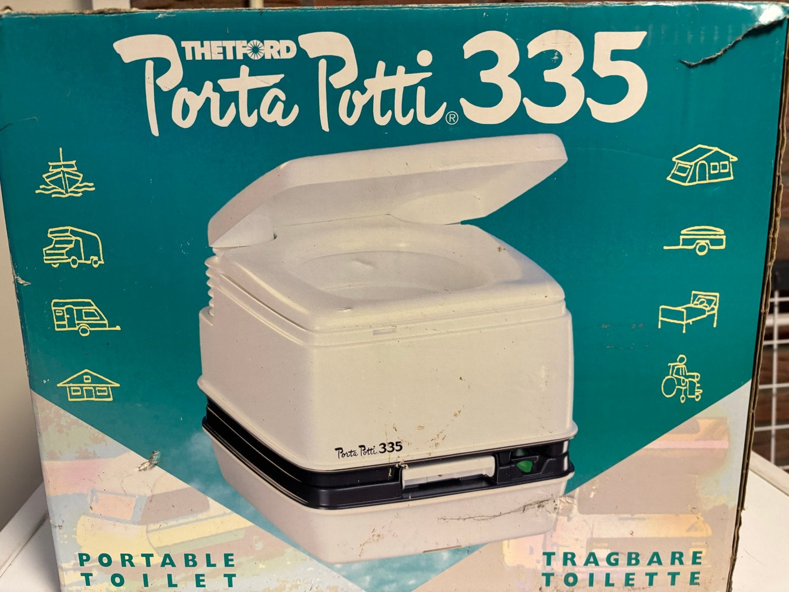 Thetford Porta Potti 335 Draagbaar Toilet, Ophalen, Gebruikt