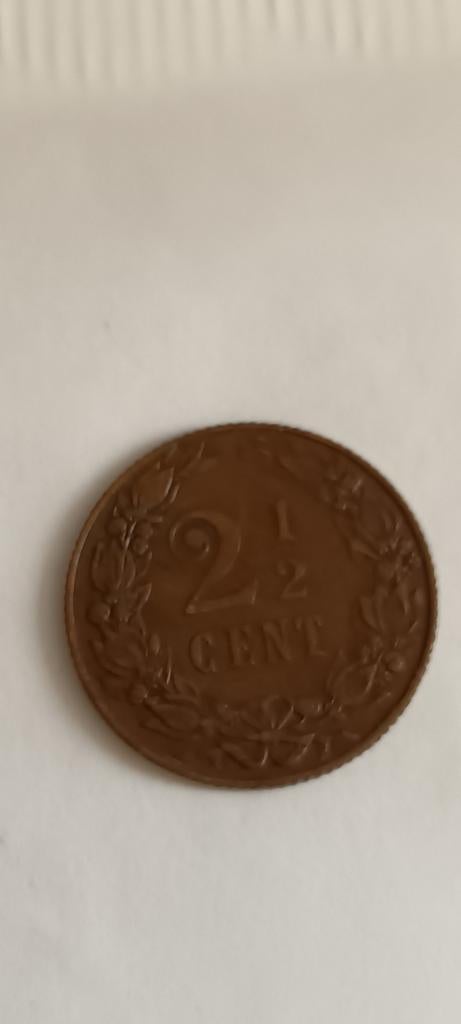 Zeldzame 2 1/2 Cent Munt uit 1905 - Koningin Wilhelmina, Postzegels en Munten, Munten | Nederland, Ophalen of Verzenden, Koningin Wilhelmina