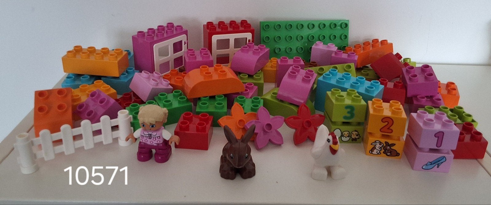 Grote partij Duplo blokken en figuren (set 10571), Inclusief minifiguren, Gebruikt, Ophalen of Verzenden, Duplo